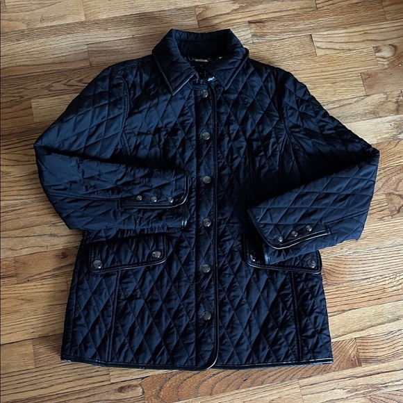 Chico's Jackets & Blazers - Chico's Black Quilted Button-Front Puffer Jacket